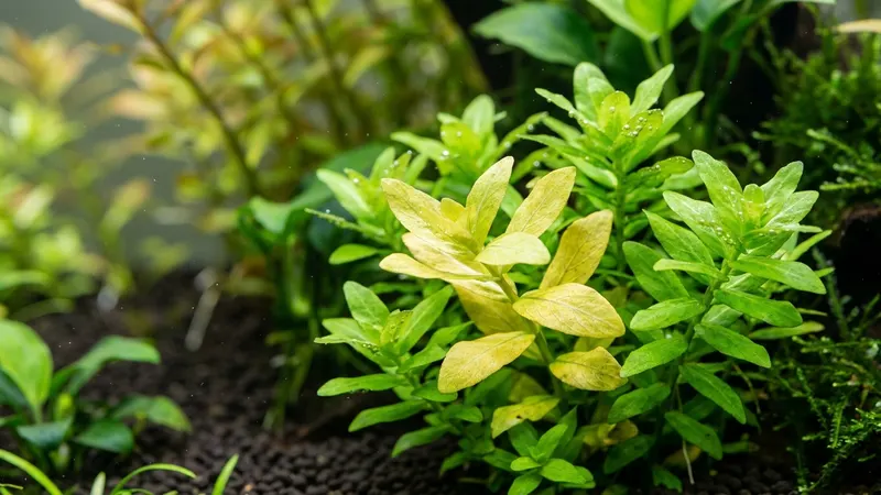 Aquarienpflanzen werden gelb: Ursachen & Fix