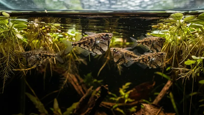 Marmorierter Beilbauchsalmler (Carnegiella strigata)