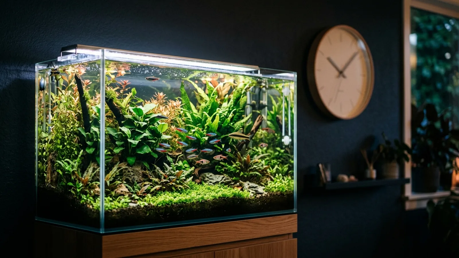 Aquarium Beleuchtungsdauer: wie lange ist richtig?