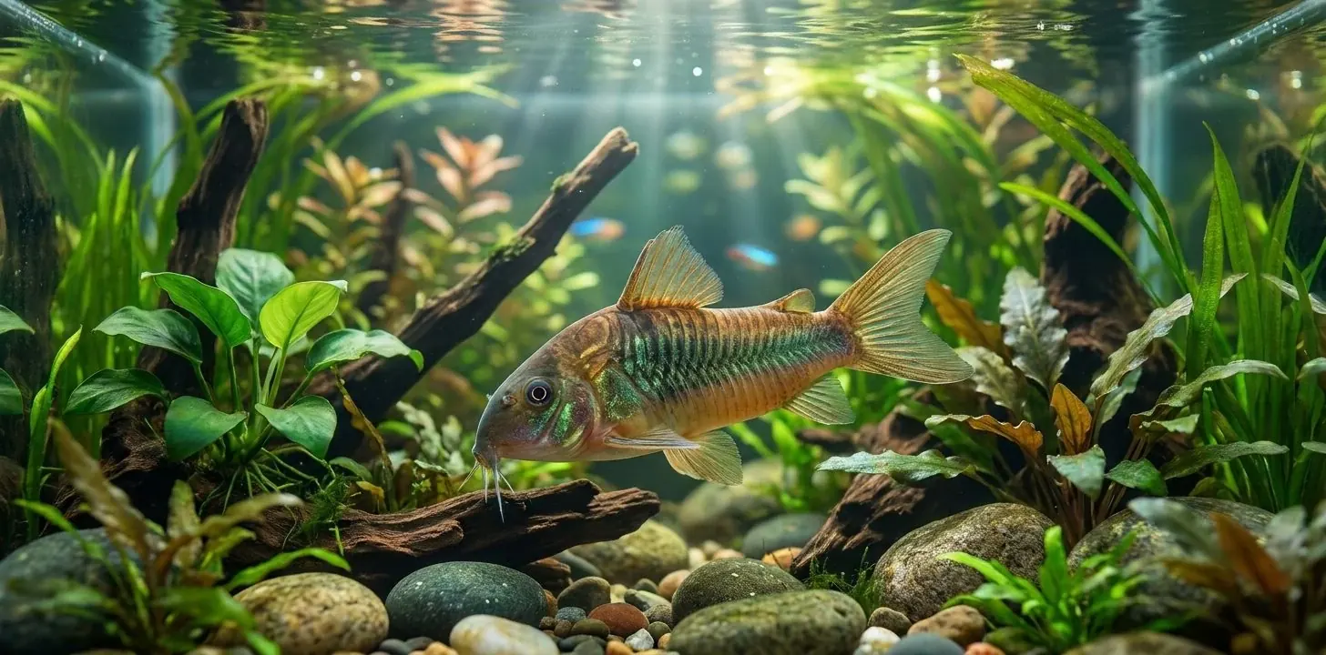 Metallpanzerwels (Corydoras aeneus) — Foto