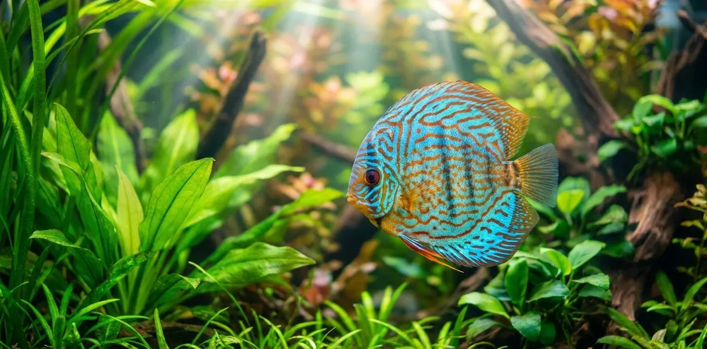 Diskusfisch (Symphysodon aequifasciatus) — Foto