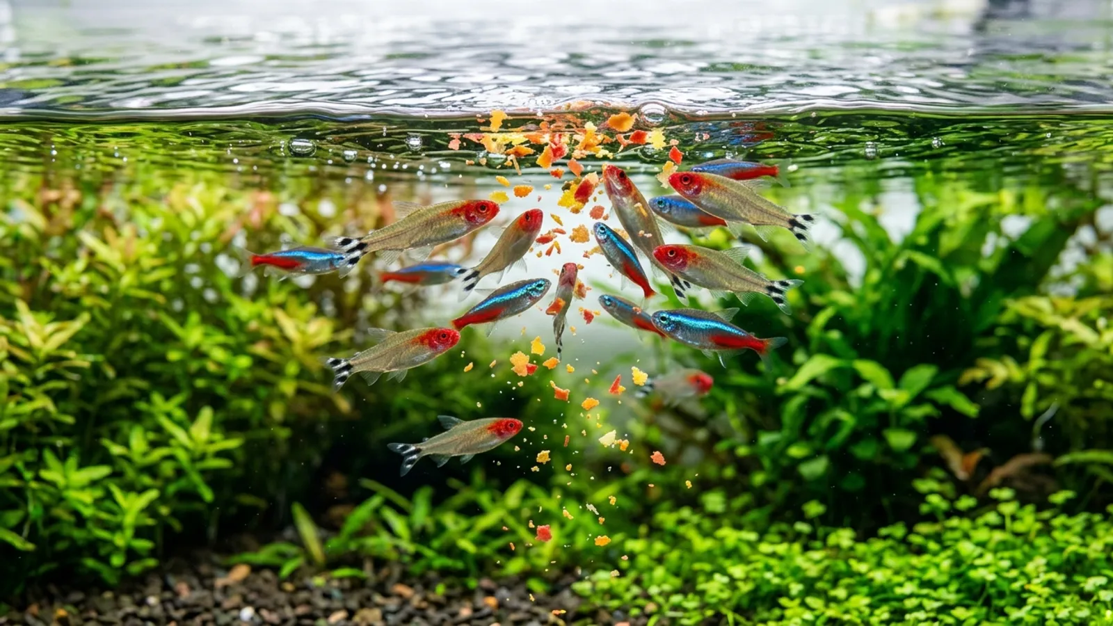 Fische richtig füttern: wie oft, wie viel, wann fasten