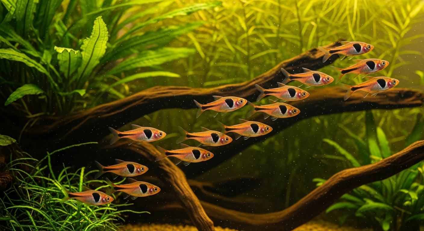 Keilfleckbärbling (Trigonostigma heteromorpha) — Foto