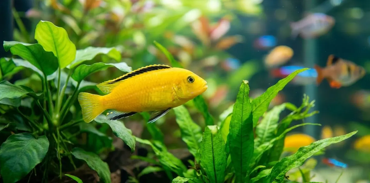 Yellow (Malawi-Buntbarsch) (Labidochromis caeruleus) — Foto