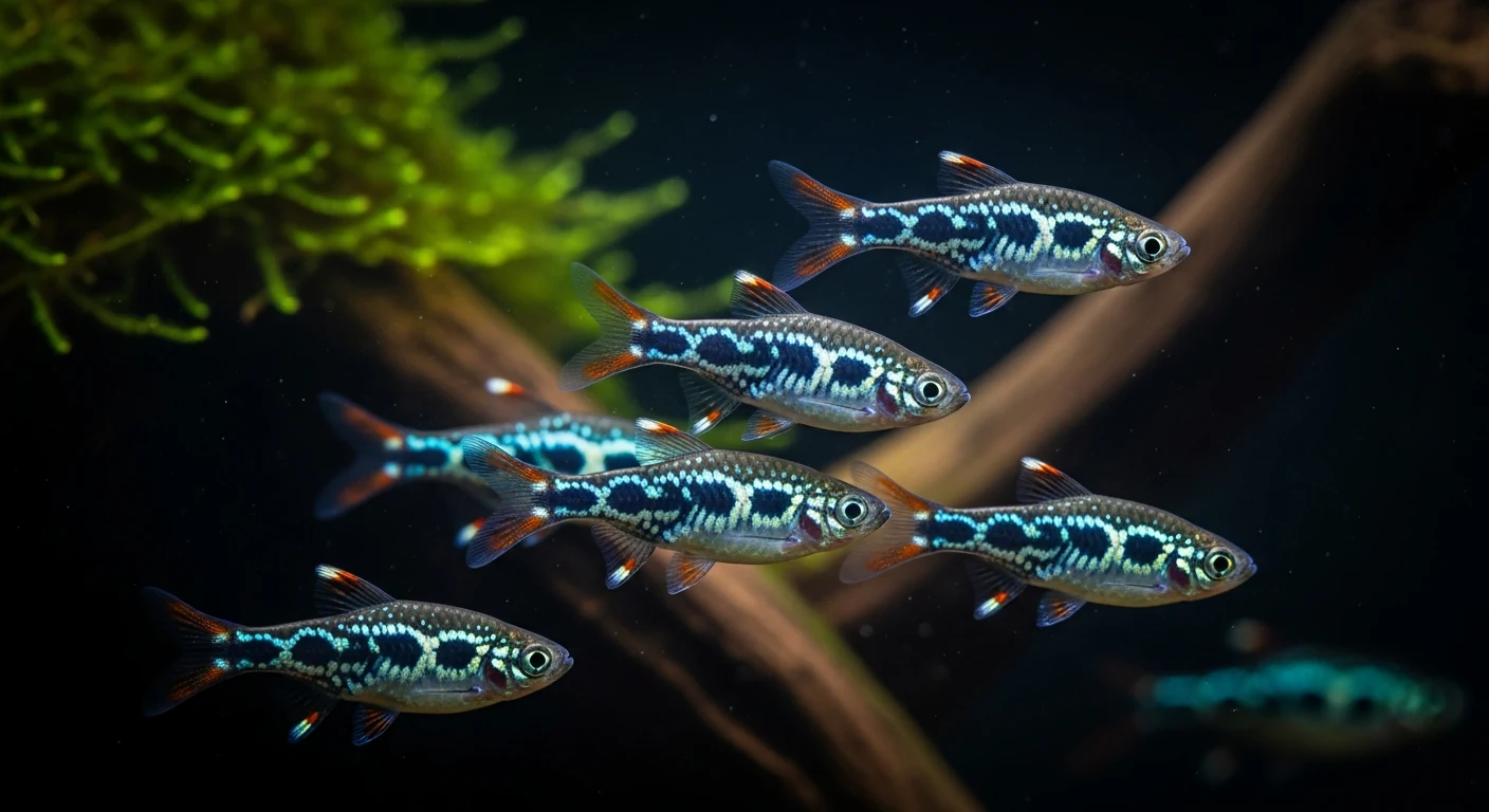 Perlhuhnbärbling (Danio margaritatus) — Foto