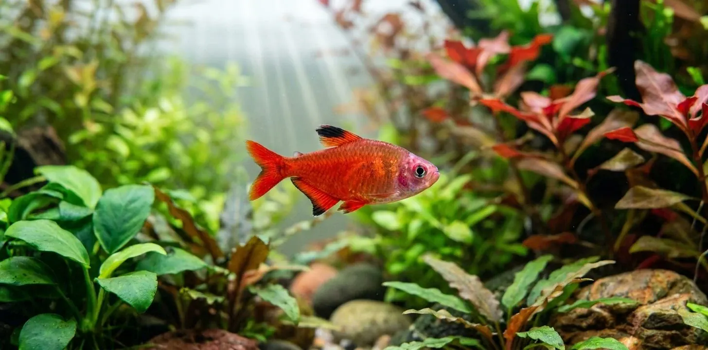 Roter von Rio (Hyphessobrycon flammeus) — Foto