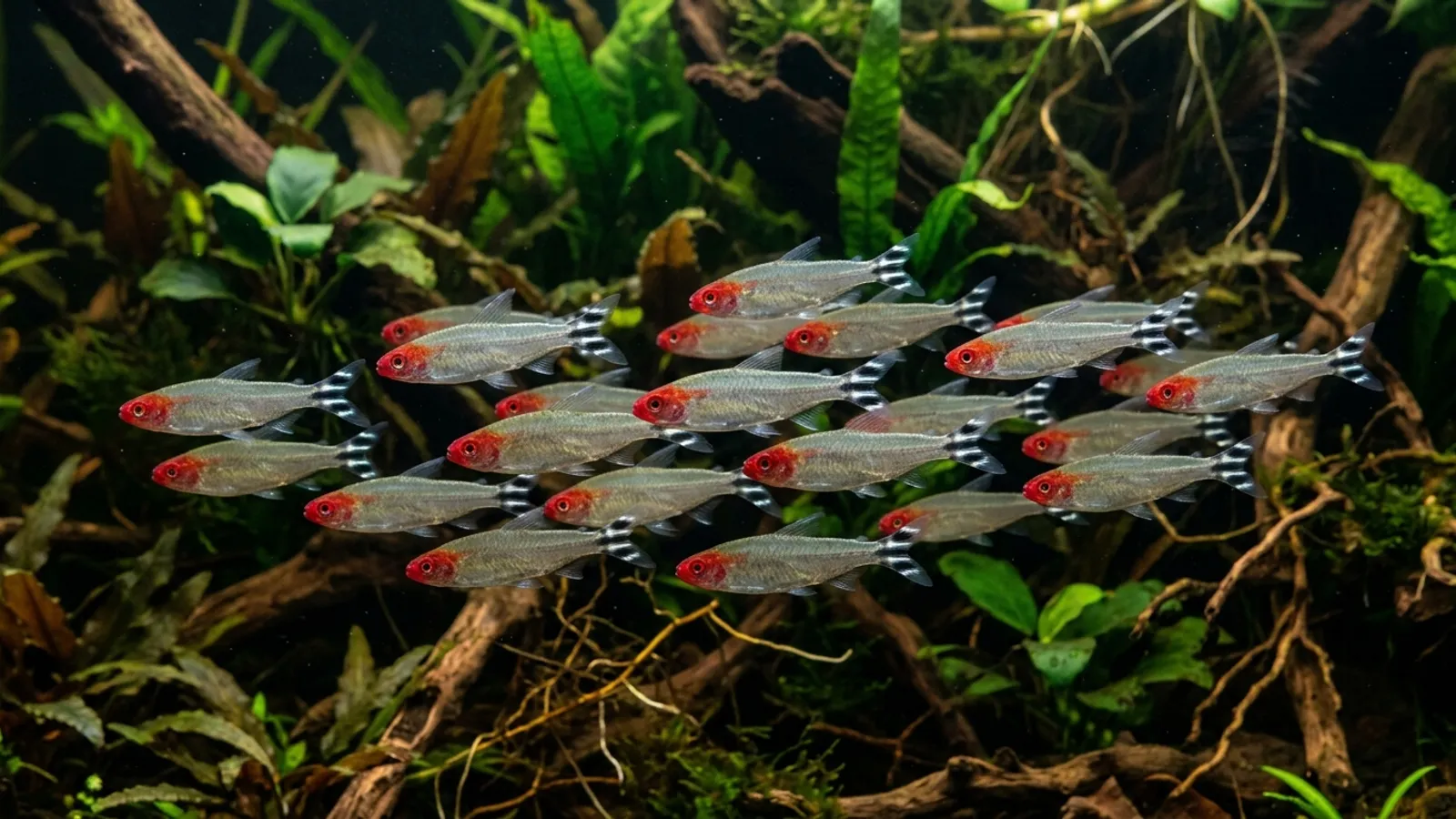 Rotkopfsalmler (Hemigrammus bleheri) — Foto