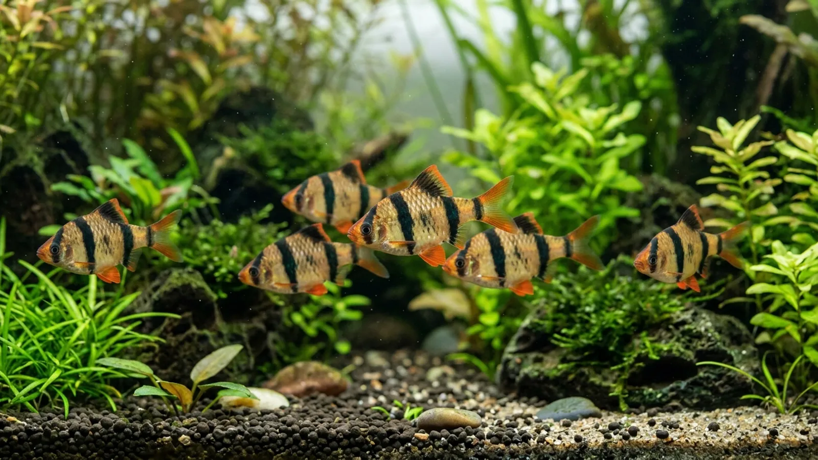 Sumatrabarbe (Puntigrus tetrazona) — Foto