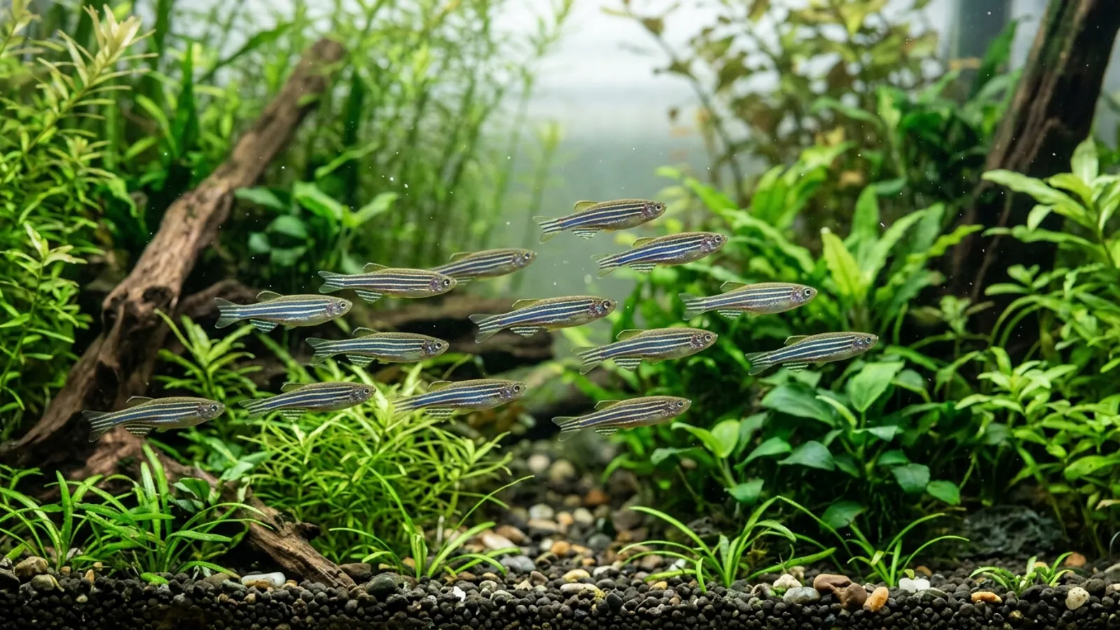 Zebrabärbling (Danio rerio) — Foto